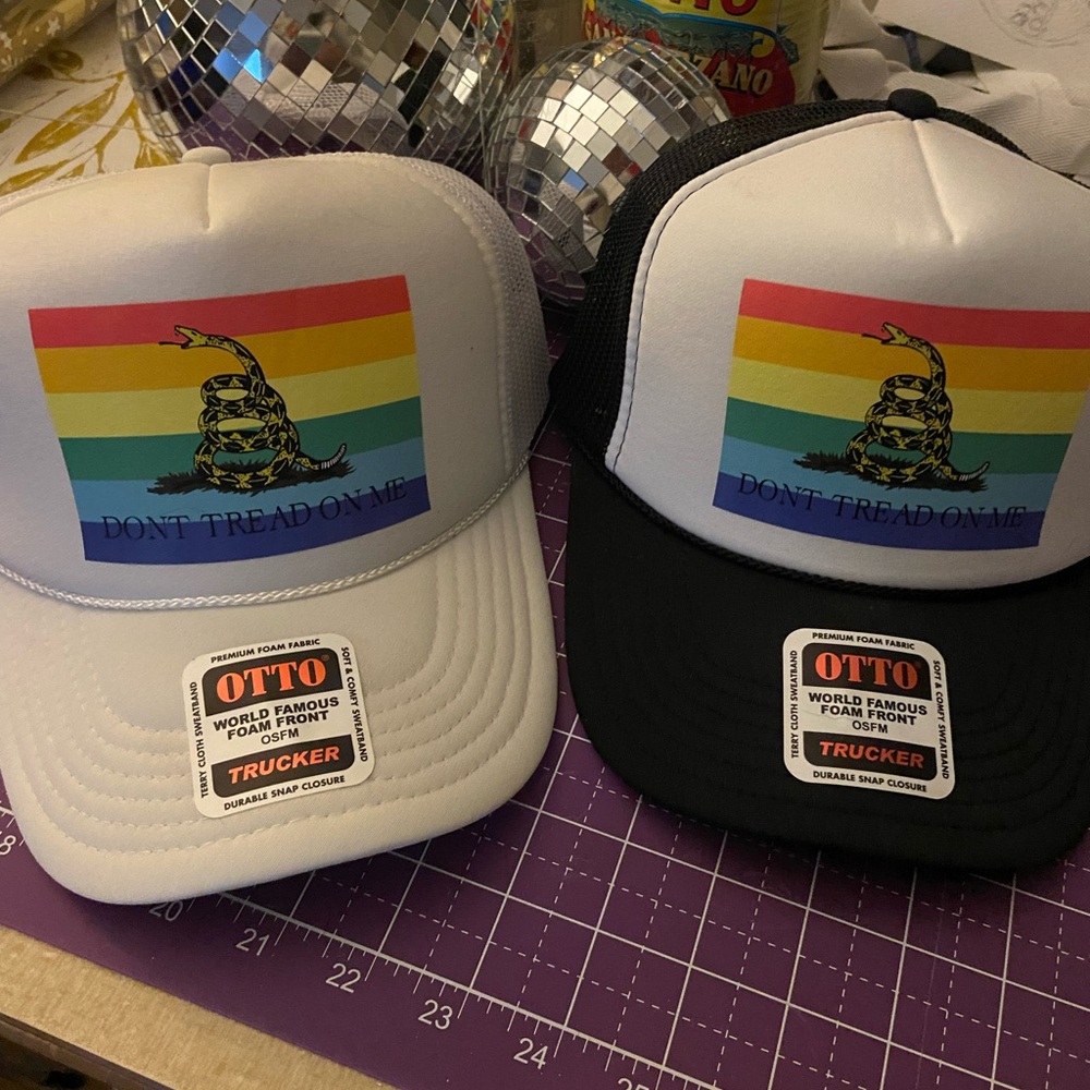 Gadsden Flag LGBTQ+ Trucker Caps